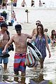 alessandra ambrosio richard lee show off some cute pda at the beach 103