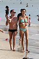 alessandra ambrosio richard lee show off some cute pda at the beach 22