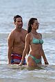 alessandra ambrosio richard lee show off some cute pda at the beach 25