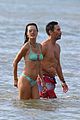 alessandra ambrosio richard lee show off some cute pda at the beach 33