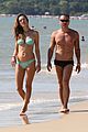 alessandra ambrosio richard lee show off some cute pda at the beach 34