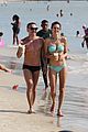 alessandra ambrosio richard lee show off some cute pda at the beach 37
