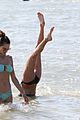 alessandra ambrosio richard lee show off some cute pda at the beach 39