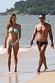 alessandra ambrosio richard lee show off some cute pda at the beach 46