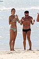 alessandra ambrosio richard lee show off some cute pda at the beach 53