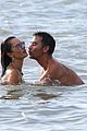 alessandra ambrosio richard lee show off some cute pda at the beach 54