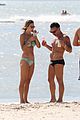 alessandra ambrosio richard lee show off some cute pda at the beach 55