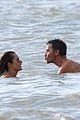 alessandra ambrosio richard lee show off some cute pda at the beach 59