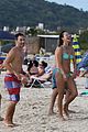 alessandra ambrosio richard lee show off some cute pda at the beach 64