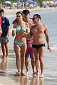 alessandra ambrosio richard lee show off some cute pda at the beach 73