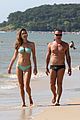 alessandra ambrosio richard lee show off some cute pda at the beach 74