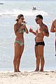 alessandra ambrosio richard lee show off some cute pda at the beach 76