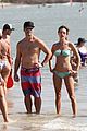 alessandra ambrosio richard lee show off some cute pda at the beach 90