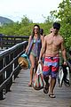 alessandra ambrosio richard lee show off some cute pda at the beach 97