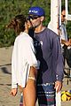 alessandra ambrosio richard lee share a kiss playing beach volleyball 01