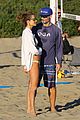 alessandra ambrosio richard lee share a kiss playing beach volleyball 05