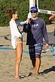 alessandra ambrosio richard lee share a kiss playing beach volleyball 07