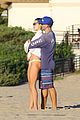 alessandra ambrosio richard lee share a kiss playing beach volleyball 14