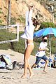 alessandra ambrosio richard lee share a kiss playing beach volleyball 48