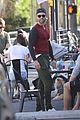 chace crawford sports skin tight shirt to lunch 11