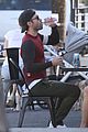 chace crawford sports skin tight shirt to lunch 12