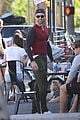 chace crawford sports skin tight shirt to lunch 14