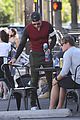 chace crawford sports skin tight shirt to lunch 28