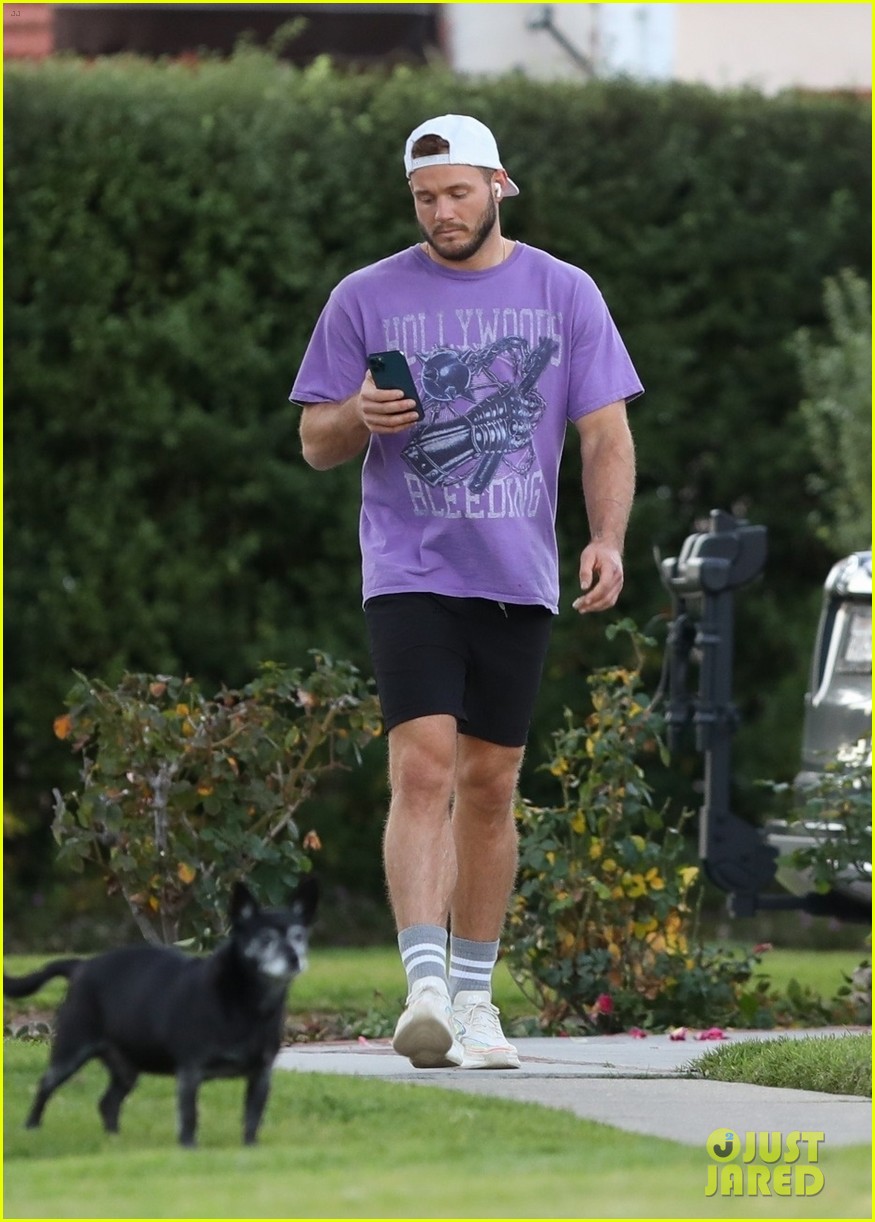 Colton Underwood Goes For Walk Around New Neighborhood After Buying