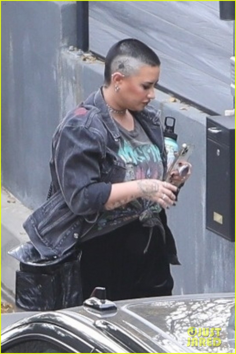 Demi Lovato Shows Off New Head Tattoo While Arriving at Music Studio: Photo  4689978 | Demi Lovato Pictures | Just Jared