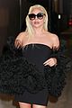 lady gaga wows in little black dress for jimmy kimmel live 02