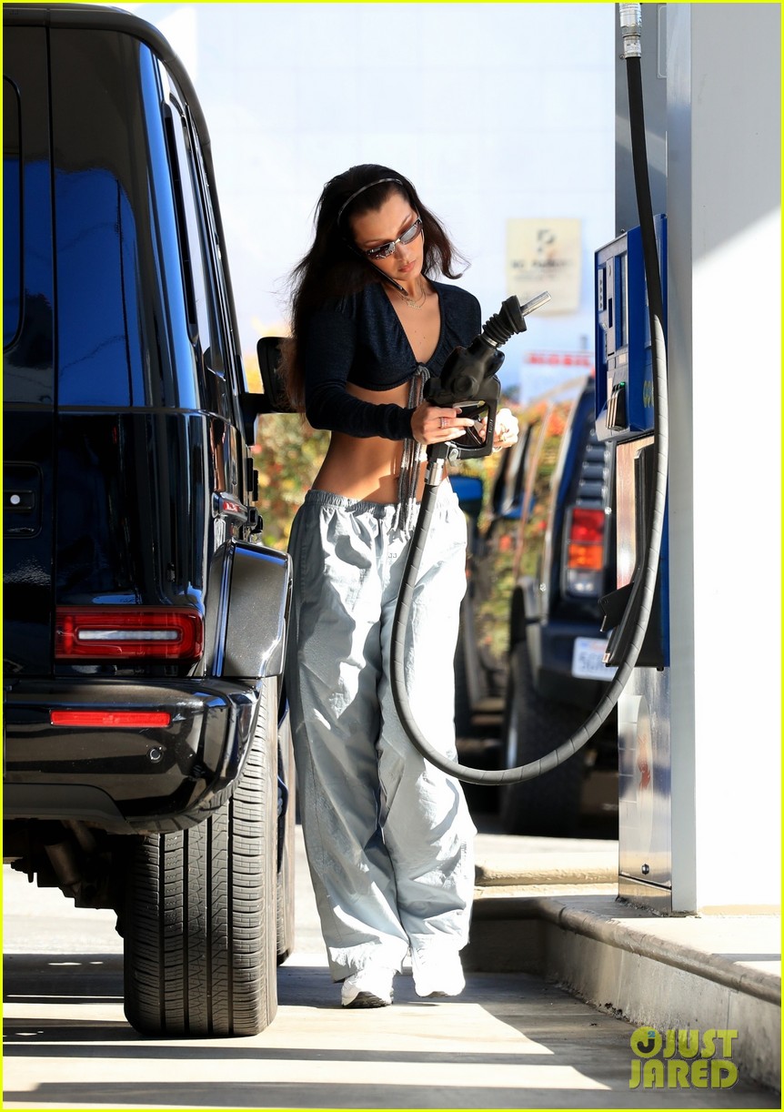 Bella Hadid Wears Sexy Outfit at the Gas Station See the New Photos