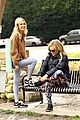 nicky hilton kathy hilton hang out on candy spelling bench 02