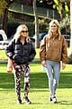 nicky hilton kathy hilton hang out on candy spelling bench 11