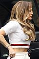 jennifer lopez sports crop top for afternoon at rehearsal studio 04
