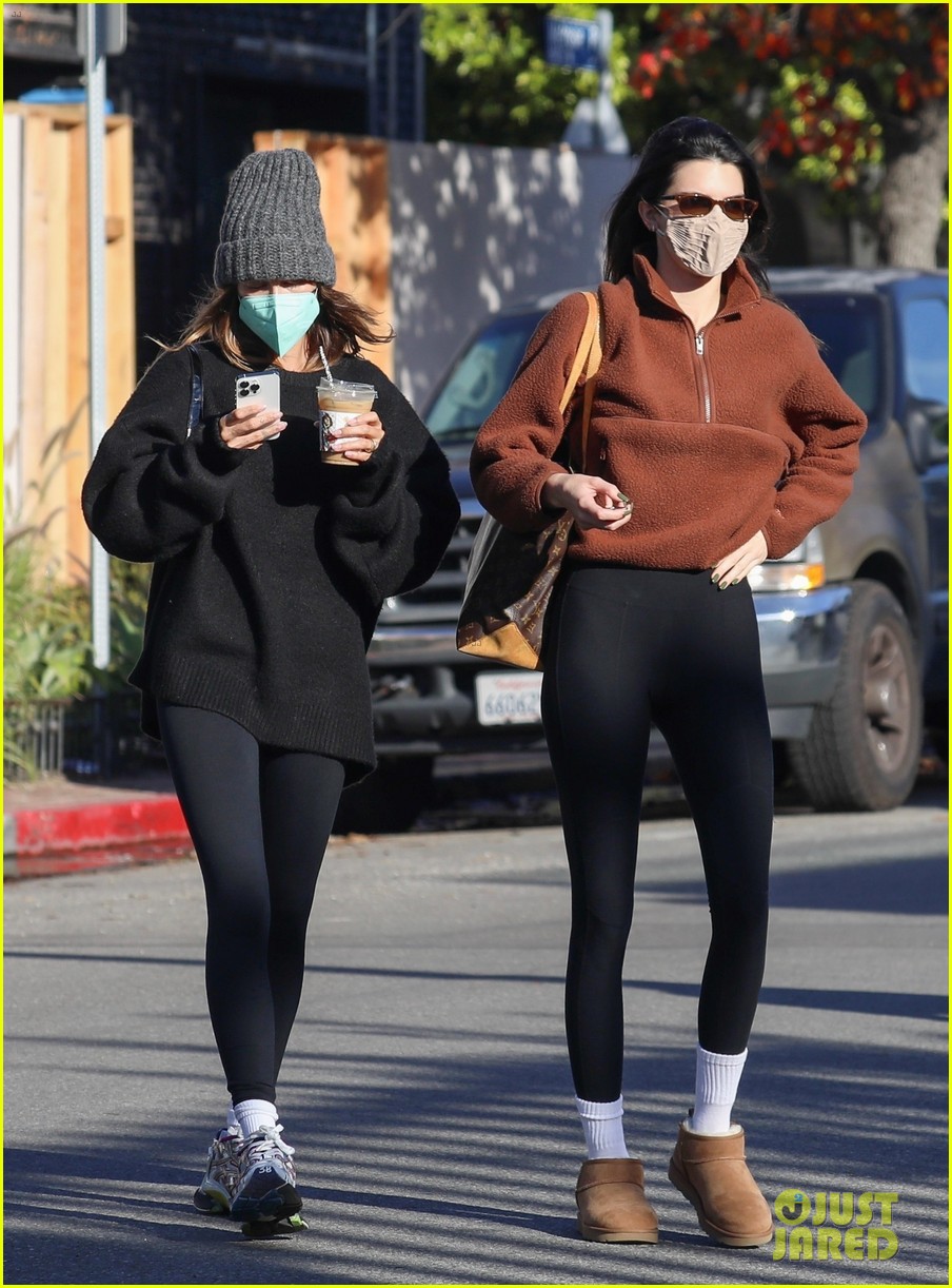 Kendall Jenner & Hailey Bieber Kick Off the New Year at Pilates Class