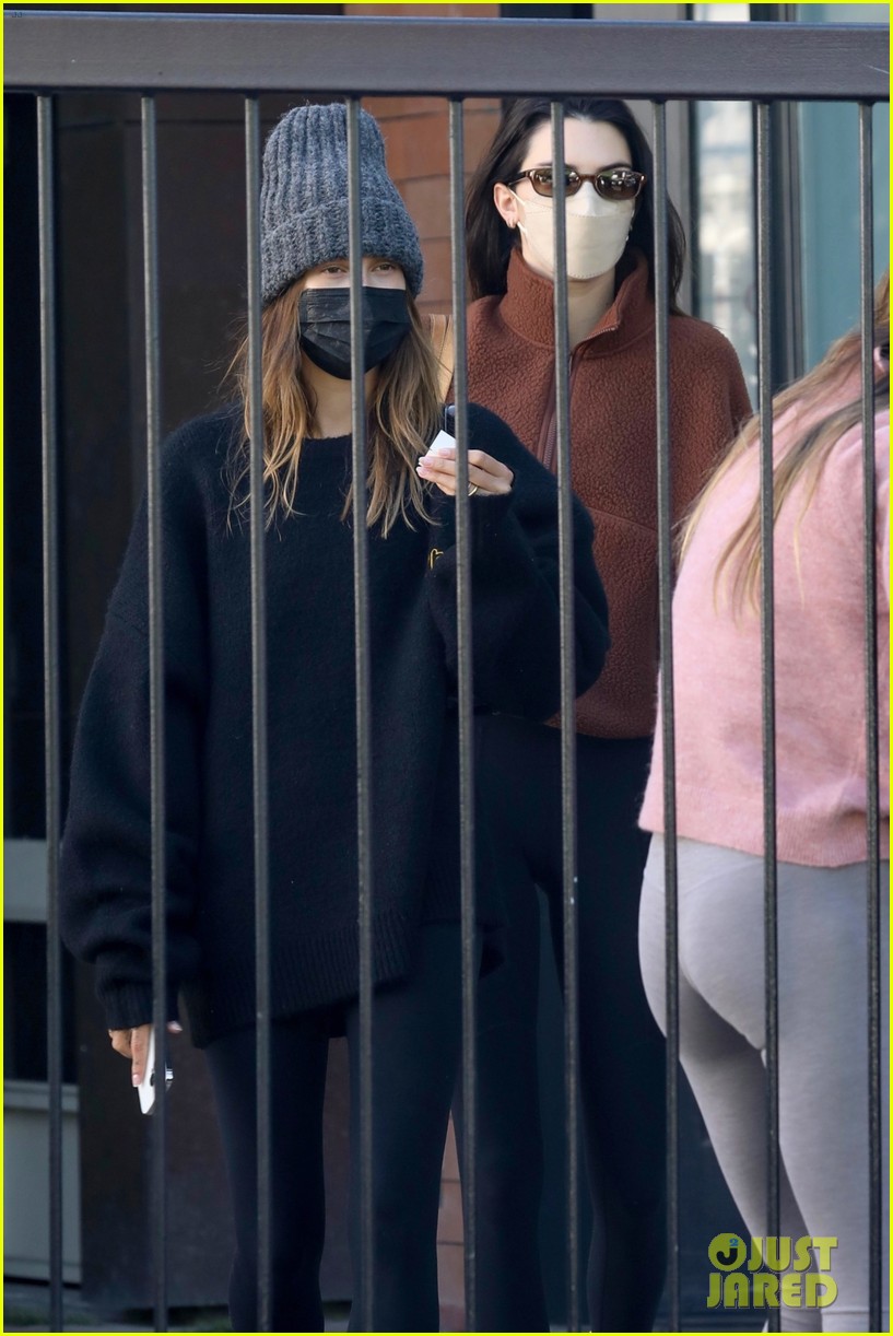 Kendall Jenner & Hailey Bieber Kick Off the New Year at Pilates Class