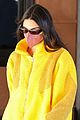 kendall jenner yellow hoodie jet out aspen 05
