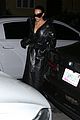 kim kardashian wears large sunglasses black leather trench coat art gallery 02