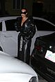 kim kardashian wears large sunglasses black leather trench coat art gallery 05