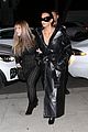 kim kardashian wears large sunglasses black leather trench coat art gallery 06