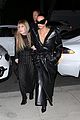 kim kardashian wears large sunglasses black leather trench coat art gallery 07