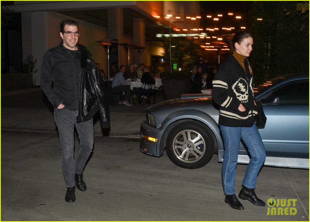 zachary quinto grabs dinner with a friend in la 014693806