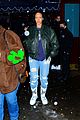 rihanna braves snowy weather for dinner in nyc 10