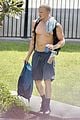 shirtless cody simpson leaves pool after morning training session 05