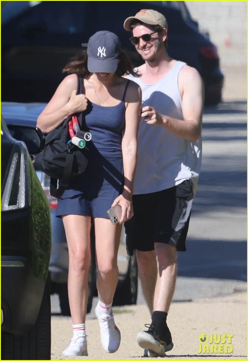 Andrew Garfield & Girlfriend Alyssa Miller Share a Laugh & Hold Hands