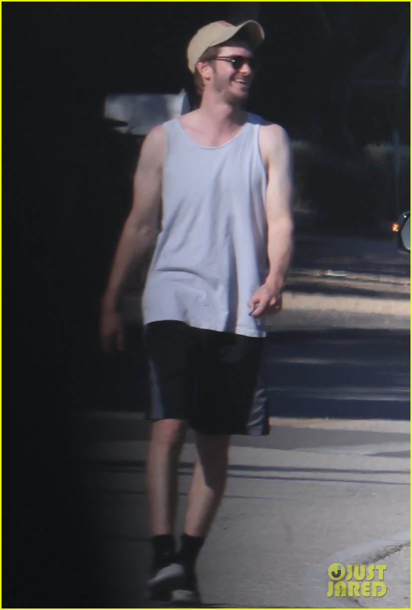 Andrew Garfield & Girlfriend Alyssa Miller Share a Laugh & Hold Hands