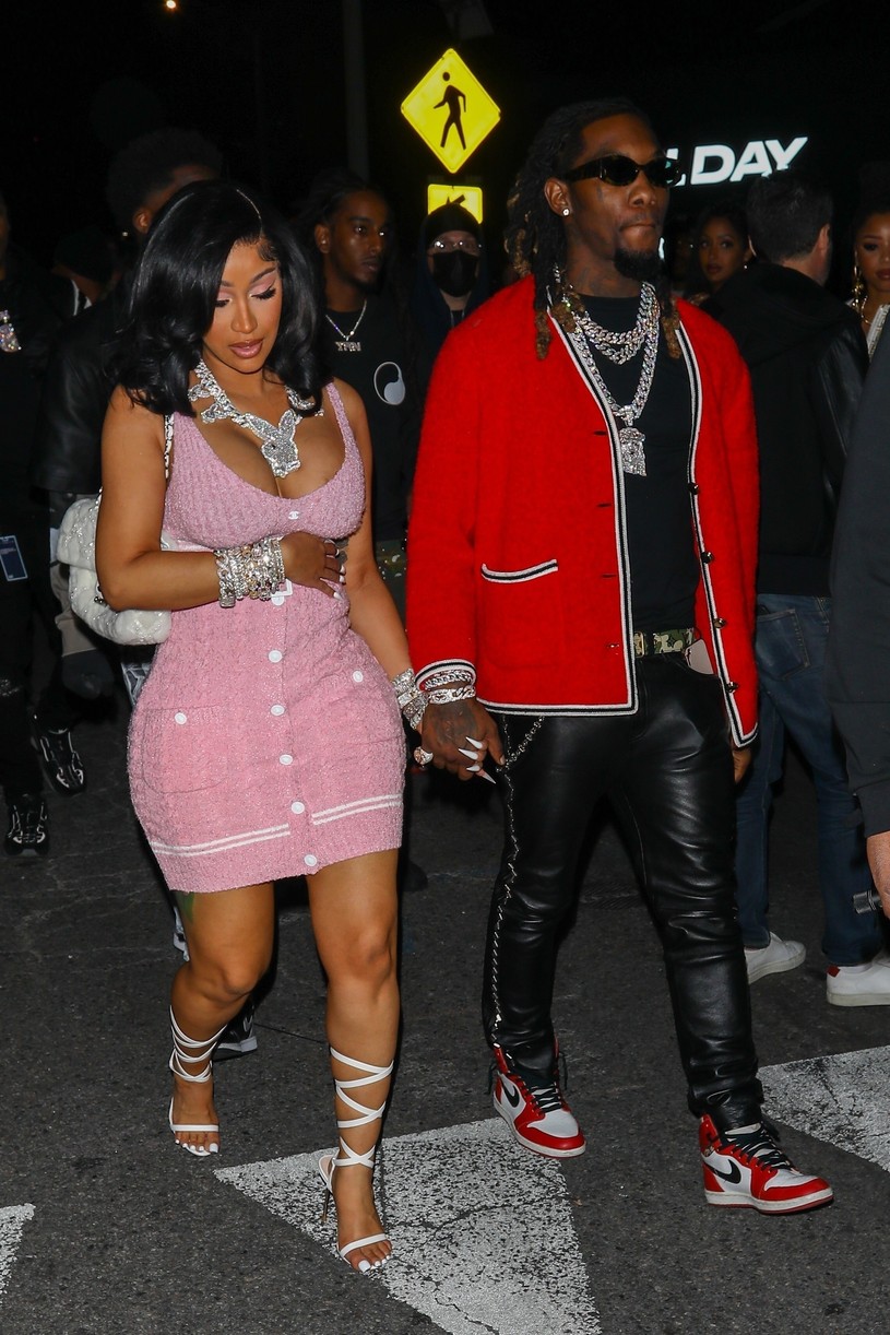 Cardi B Showered in Roses & Chanel Bags From Offset For Valentine's Day