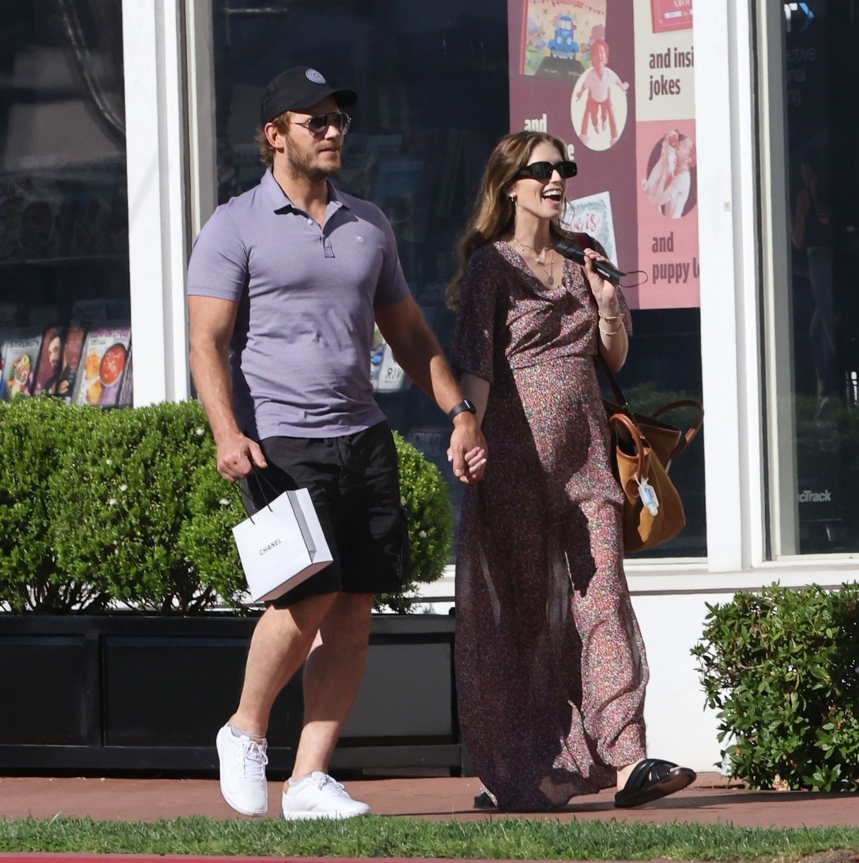 Chris Pratt & Pregnant Katherine Schwarzenegger Step Out For A