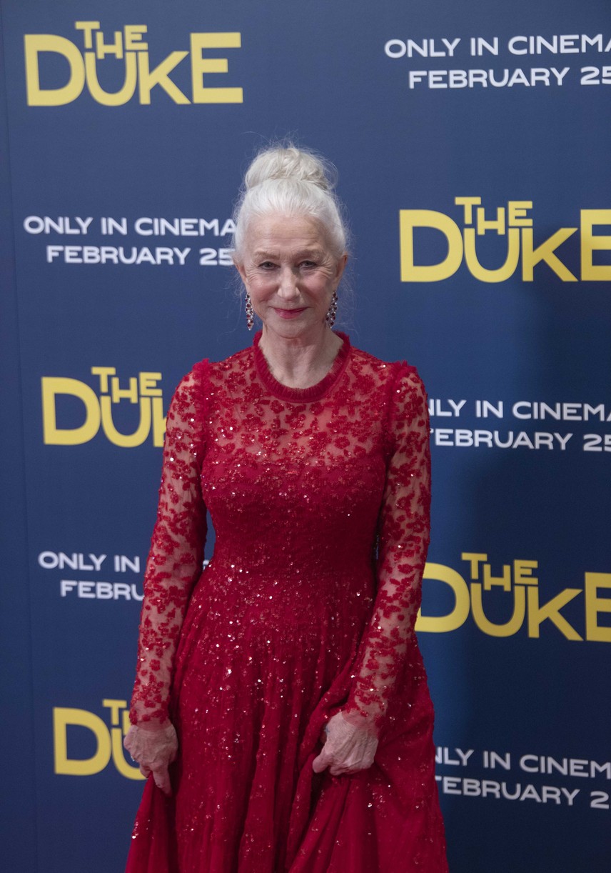 Helen Mirren Dances Around With Jim Broadbent At 'The Duke' Premiere in