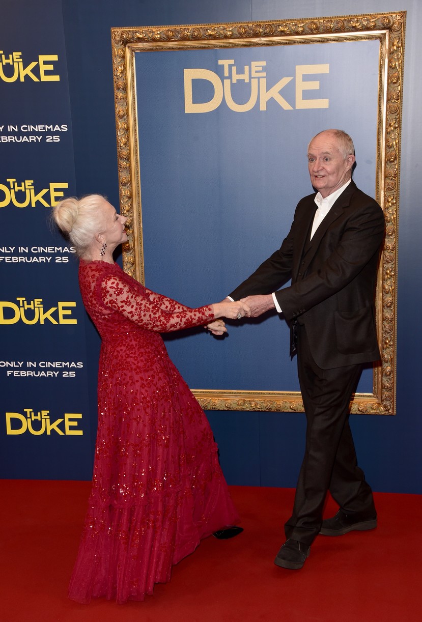Helen Mirren Dances Around With Jim Broadbent At 'The Duke' Premiere in